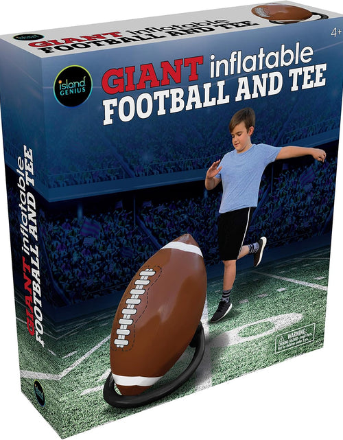 Load image into Gallery viewer, Island Genius Giant Inflatable Football &amp; Tee, Football Party Decorations
