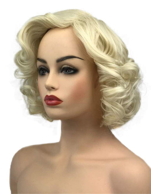 Load image into Gallery viewer, Women Short Curly Wig Synthetic Hair Cosplay Costume
