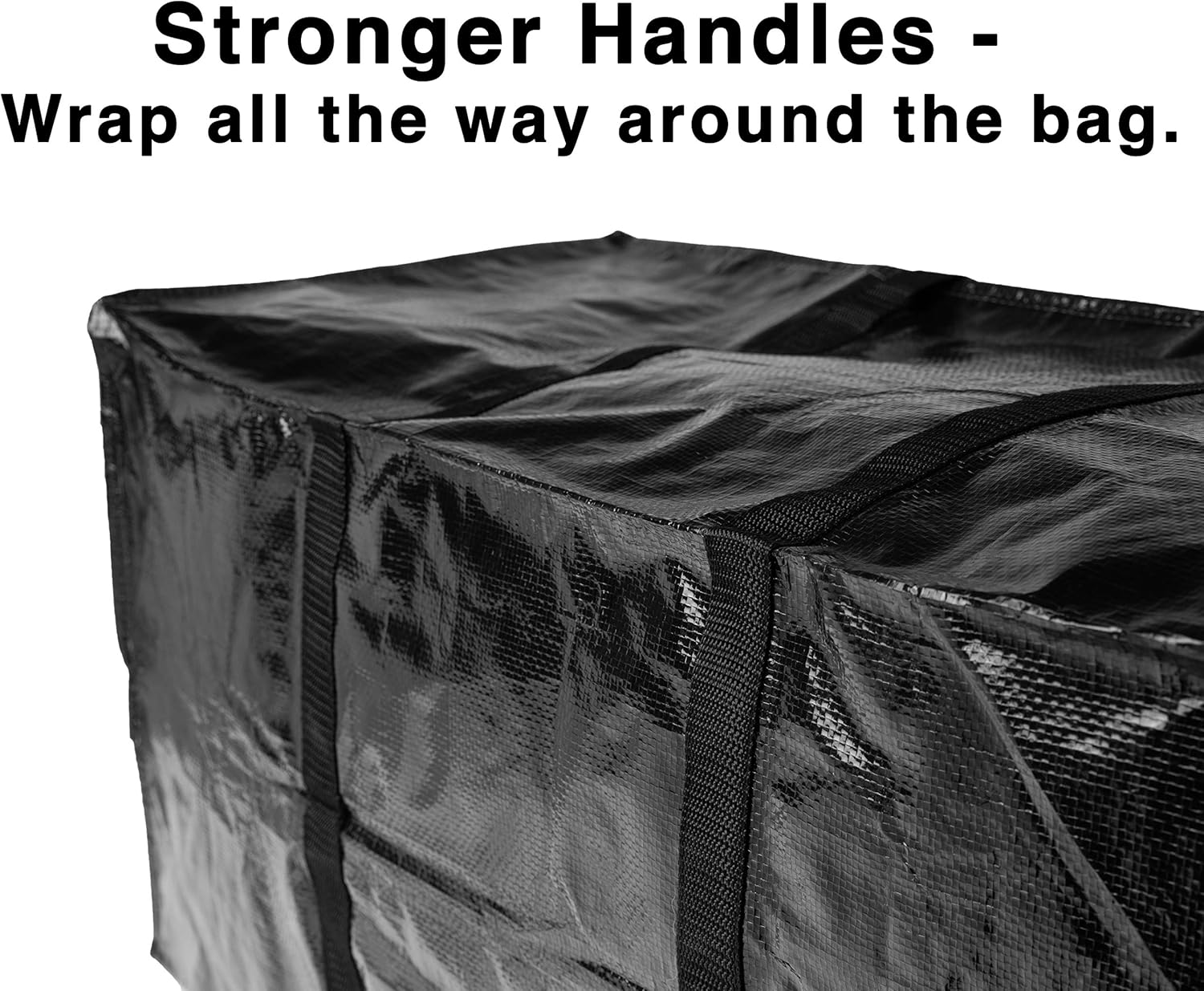 10 Moving Bags, Heavy Duty Extra Large Stronger Handles Wrap Around bag Storage Totes Zippered Reusable Moving Supplies