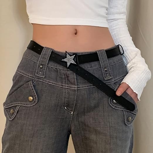 Y2k Aesthetic Belts for Women, White