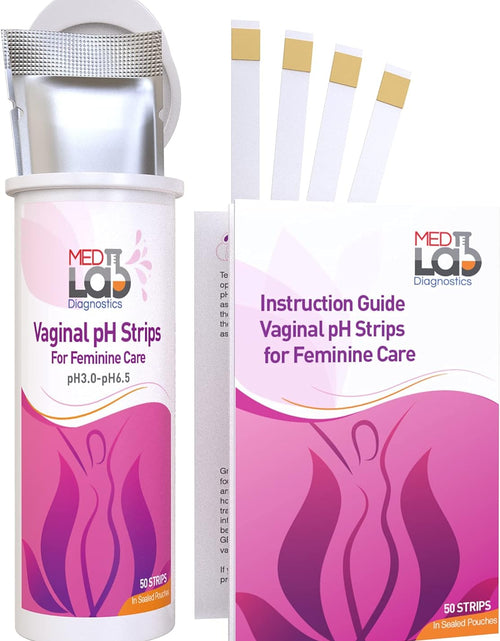 Load image into Gallery viewer, Vaginal ph Test Strips for Women(50 cnt). BV Bacterial Vaginosis and Yeast Infection Test Strips
