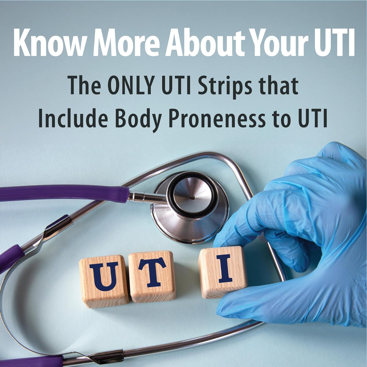 3-in-1 Full Panel UTI Test Strips for Women, Men & Kids 50ct