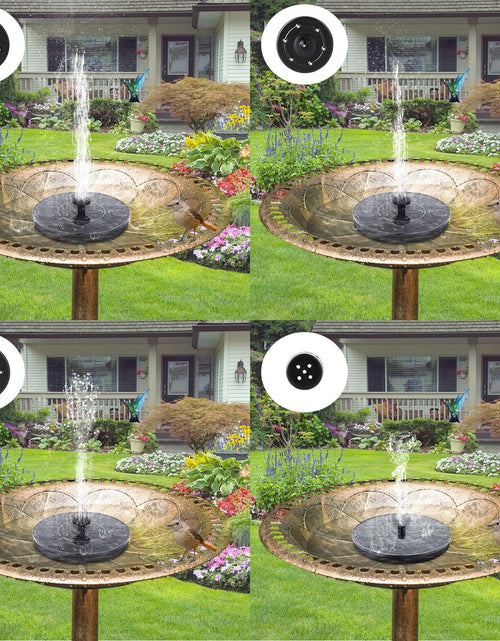 Load image into Gallery viewer, Solar Bird Bath Fountain Pump, Upgrade 1.4W Solar Fountain with 6 Nozzle
