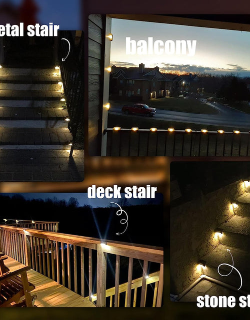 Load image into Gallery viewer, Solar Deck Lights Outdoor 16 Pack, Solar Step Lights Waterproof Led (Warm White)
