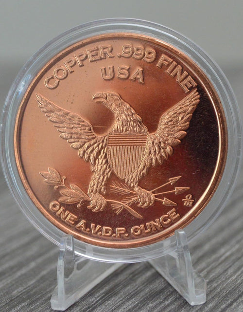 Load image into Gallery viewer, We&#39;ll Be Back Aliens 1 oz Pure .999 Copper Round Collectible 39mm Coin in Capsule
