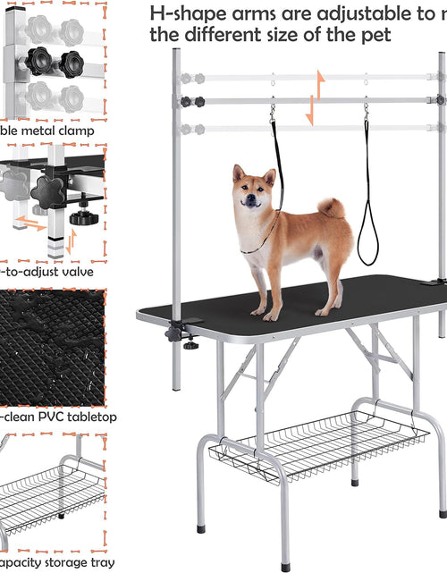 Load image into Gallery viewer, ️NEW Pet Grooming Table for Large Dogs Adjustable Height - Portable Trimming
