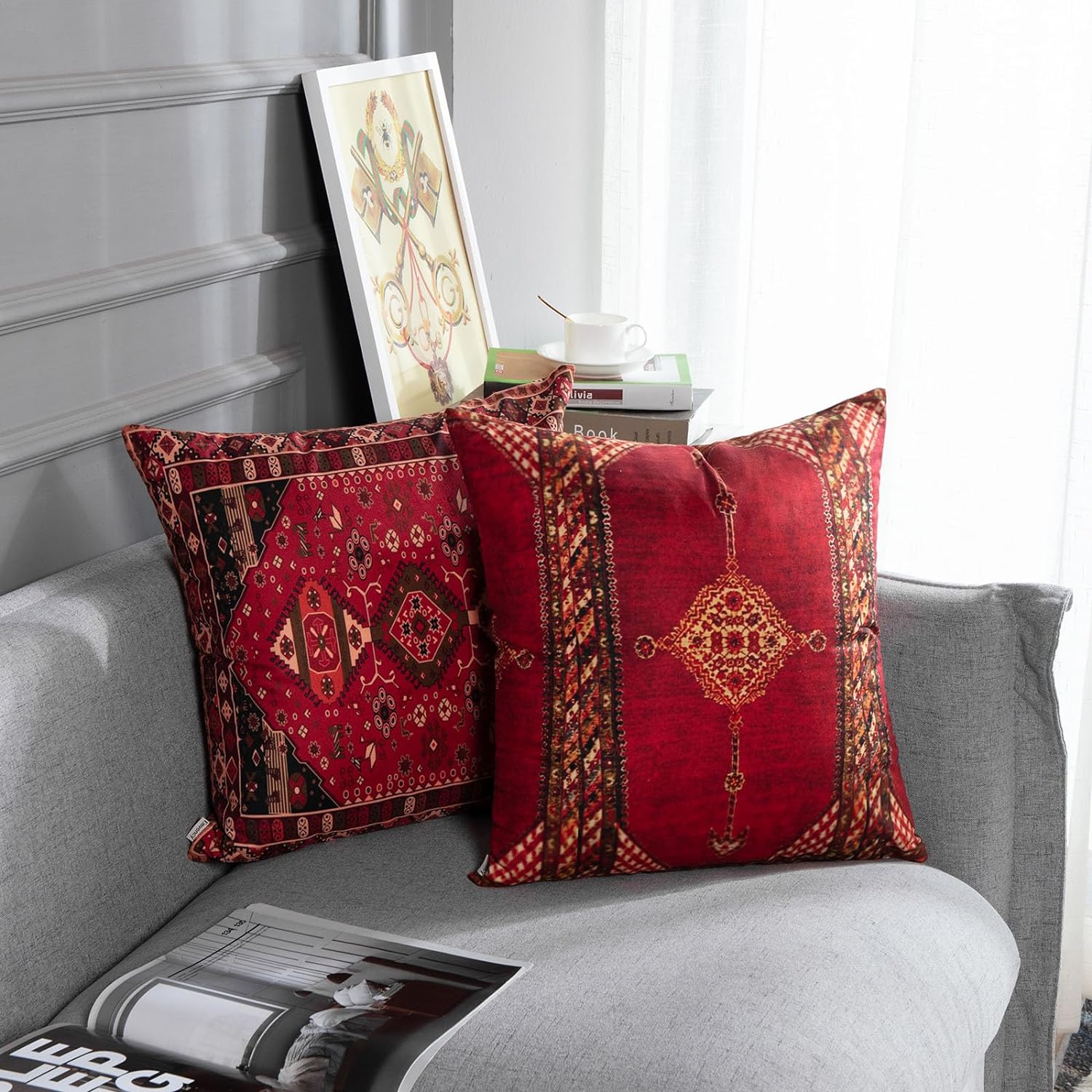 Turkish Boho Pillow Covers | Moroccan | Set of 4 | 20x20 NEW