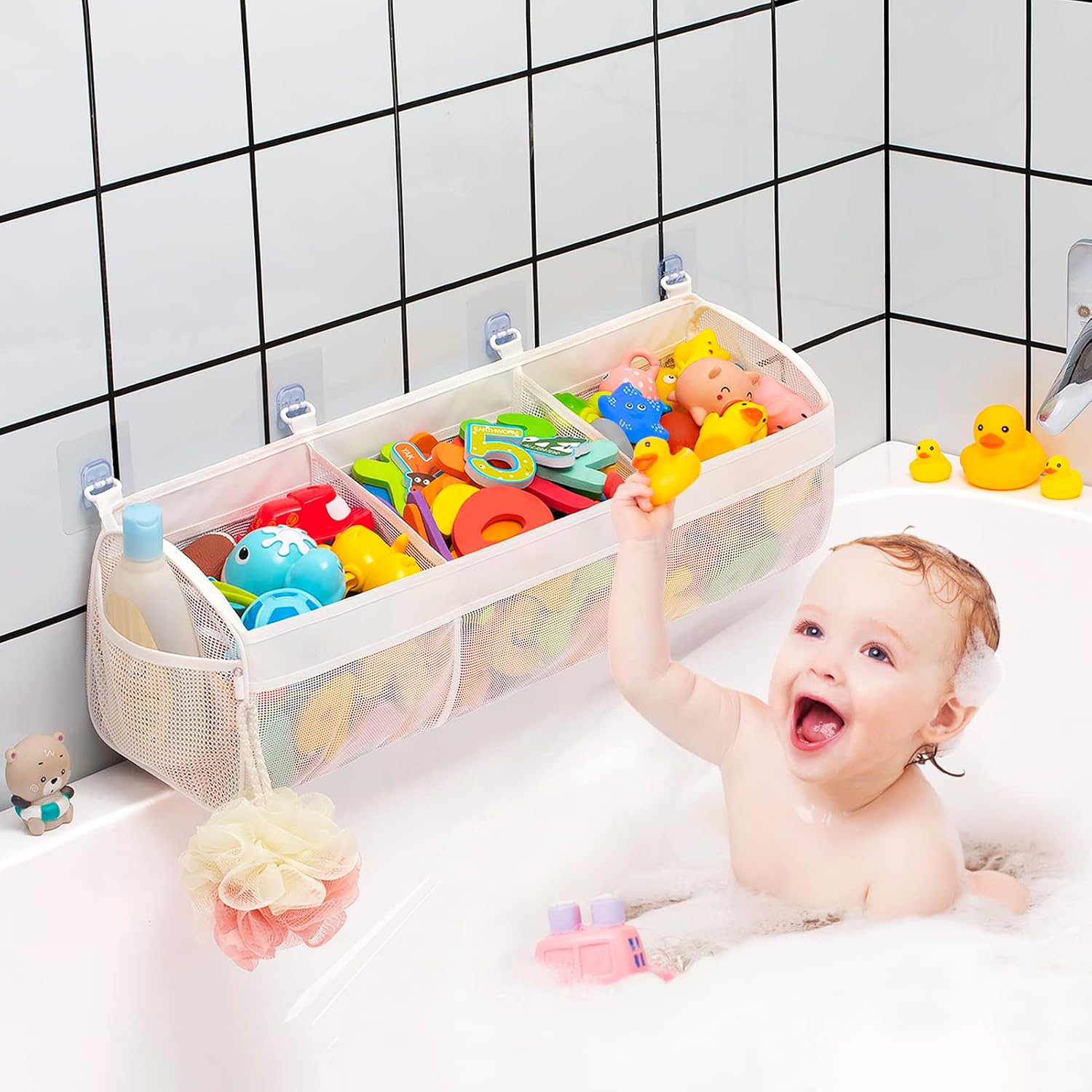 Bath Toy Bathtub Toy with Shower and Floating Toys, Fishing Game for Toddles and Babies