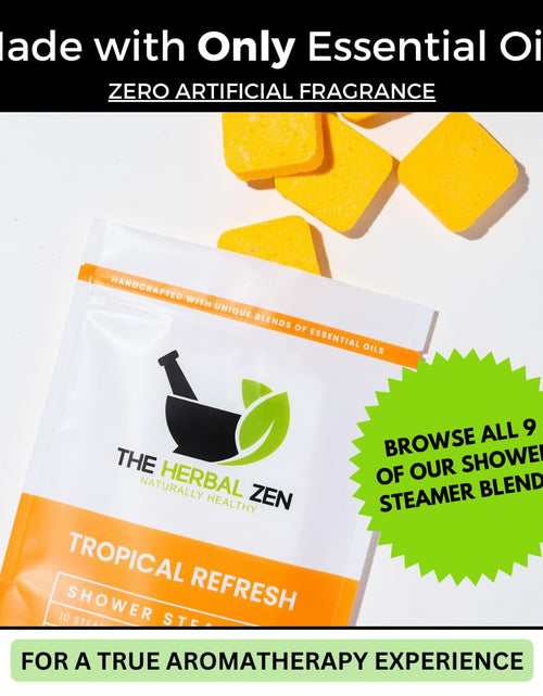 Load image into Gallery viewer, Tropical Refresh Shower Steamers Aromatherapy with Citrus Essential Oils, Shower Tablet
