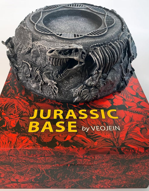 Load image into Gallery viewer, Jurassic Base Decor | Themed Paperweight | Resin Stand for Dinosaur Collectibles, Mosquito in Amber | Fossil Figurines Replica
