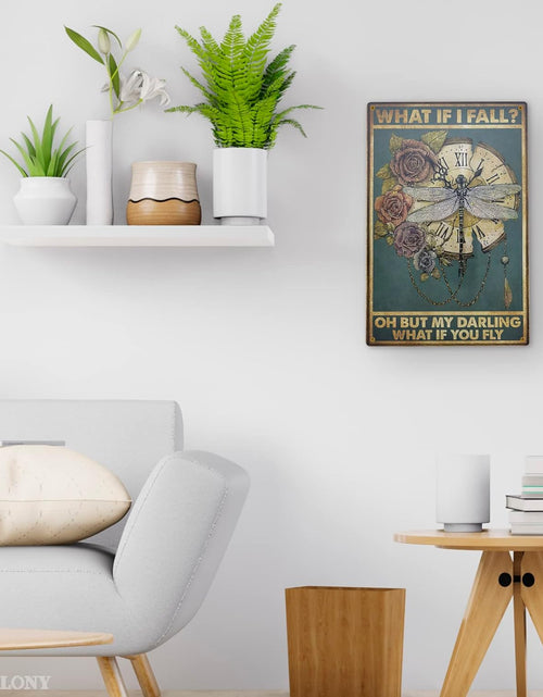 Load image into Gallery viewer, What If I Fall Metal Signs Vintage Wall Art Tin Sign
