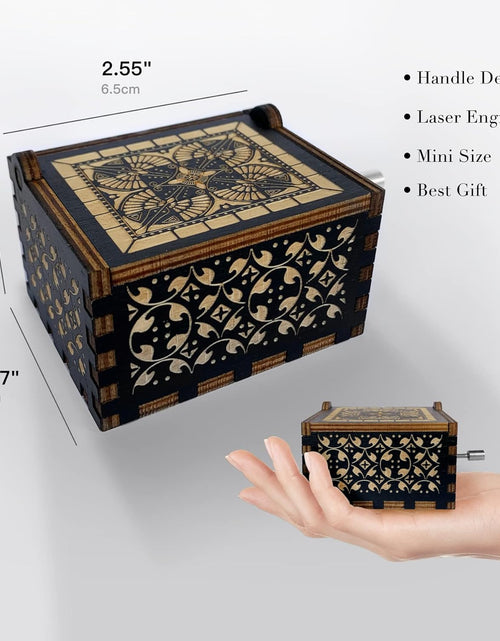 Load image into Gallery viewer, Wooden Music Box for Dad from Daughter, I Will Always be Your Lovely Girl Hand Crank Musical Boxes
