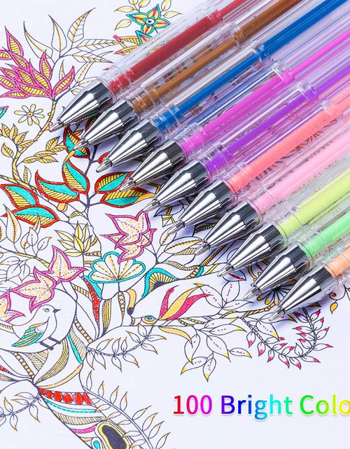 Load image into Gallery viewer, 200 Pack Gel Pen with Case Coloring Books and 100 Refills for Drawing Painting Writing
