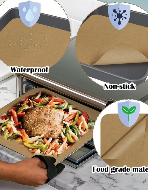 Load image into Gallery viewer, 120PCS Air Fryer Parchment 12 Inch Square,Non Stick Parchment Baking Disposable Paper Liner
