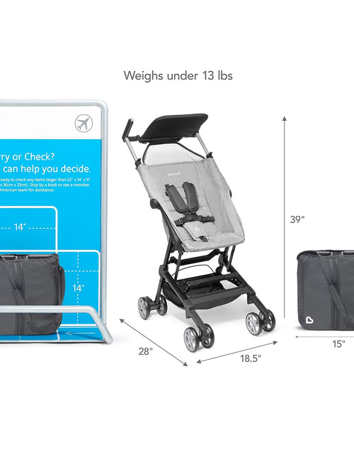 Load image into Gallery viewer, Ultra Compact Lightweight Travel Stroller for Babies &amp; Toddlers, Grey
