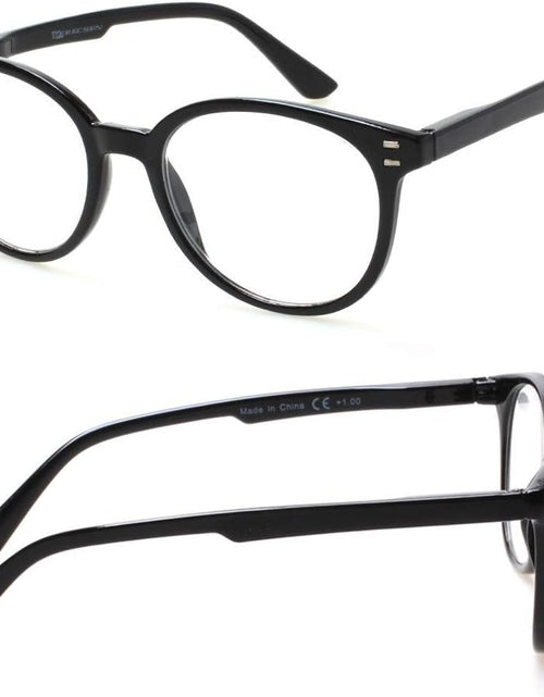 Load image into Gallery viewer, 3 Pack Reading Glasses Spring Hinge Stylish Readers Black/Tortoise for Men and Women
