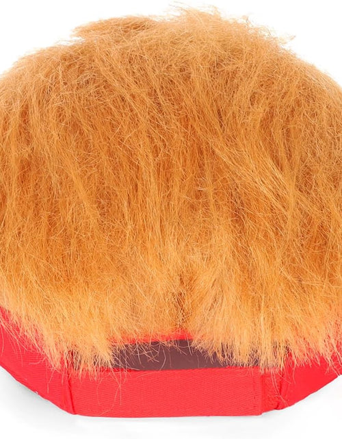 Load image into Gallery viewer, Trump 2024 Hat with Hair,Donald Trump Make America Great Again Wig Hat Embroidered Ultra Adjustable
