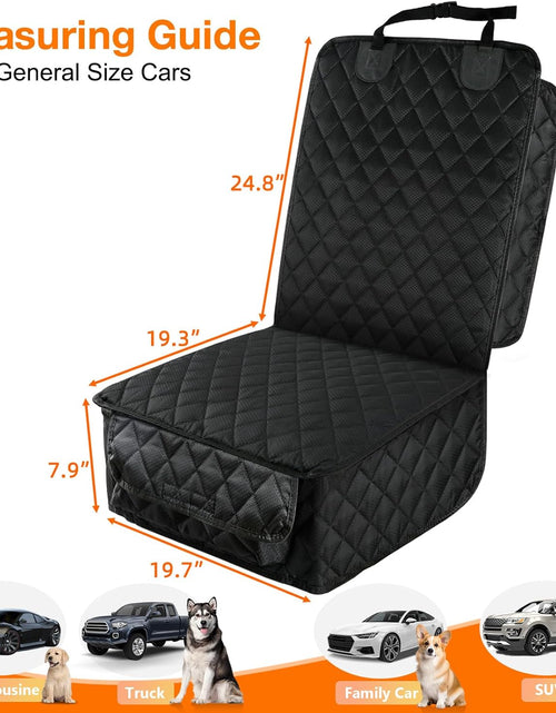 Load image into Gallery viewer, Waterproof Front Seat Car Cover, Full Protection Dog Car Seat Cover with Side Flaps, Nonslip Scratchproof
