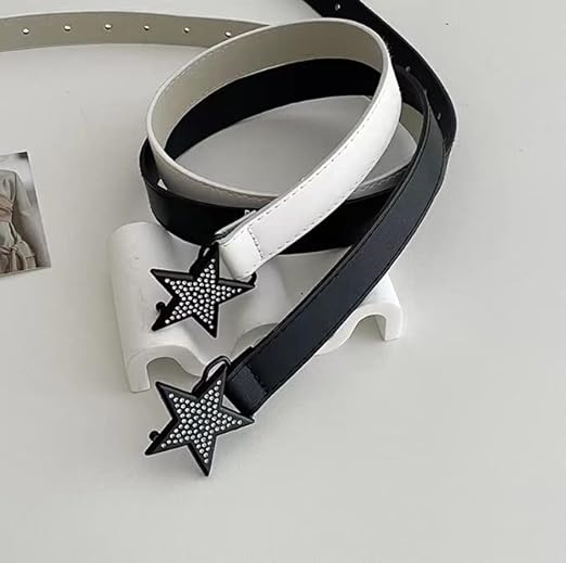 Y2k Aesthetic Belts for Women, White