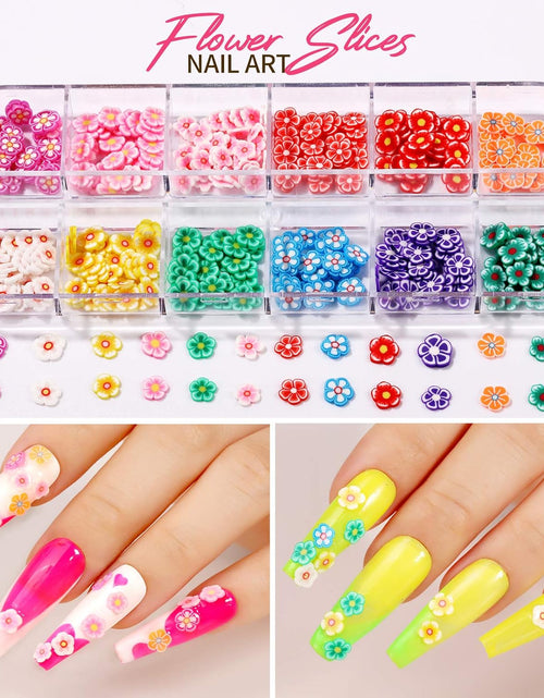 Load image into Gallery viewer, 12 Sheets Nail Art Sticker 3D Self-Adhesive, Nail Art Decoration with 5 Boxes Holographic,Spring/Summer
