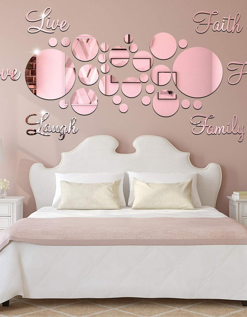 Load image into Gallery viewer, 3D Acrylic Mirror Wall Decor Stickers DIY Faith Live Laugh Hope Love Family
