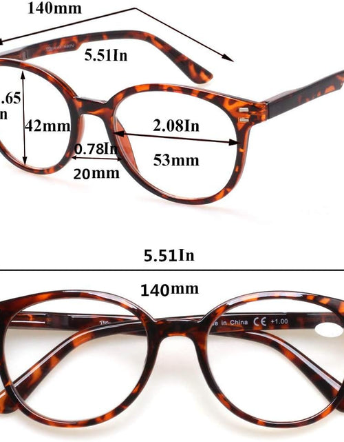 Load image into Gallery viewer, 3 Pack Reading Glasses Spring Hinge Stylish Readers Black/Tortoise for Men and Women
