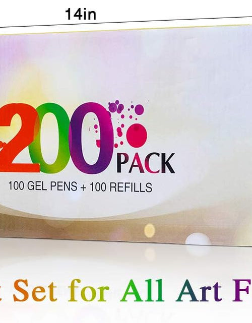 Load image into Gallery viewer, 200 Pack Gel Pen with Case Coloring Books and 100 Refills for Drawing Painting Writing
