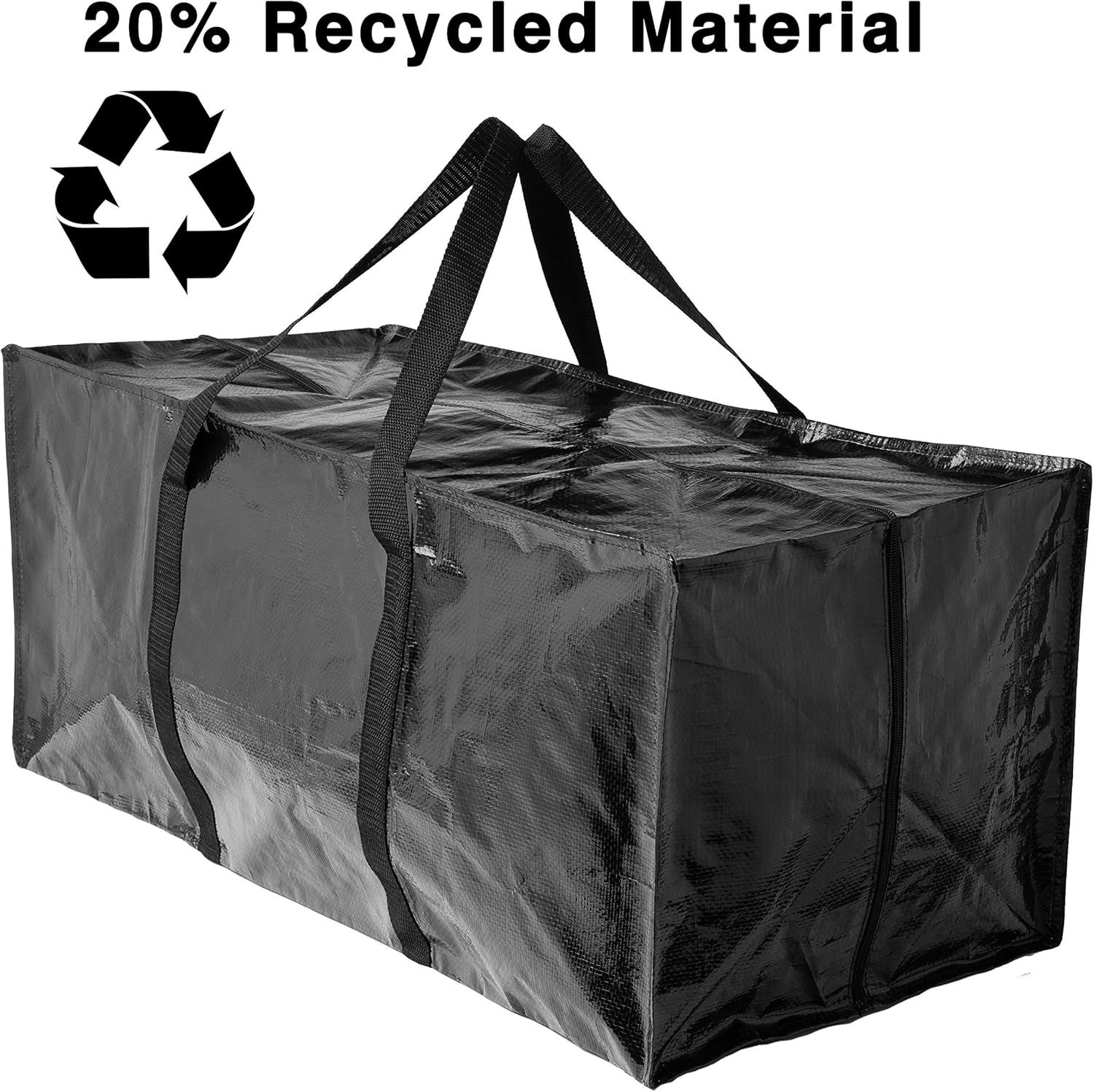 10 Moving Bags, Heavy Duty Extra Large Stronger Handles Wrap Around bag Storage Totes Zippered Reusable Moving Supplies