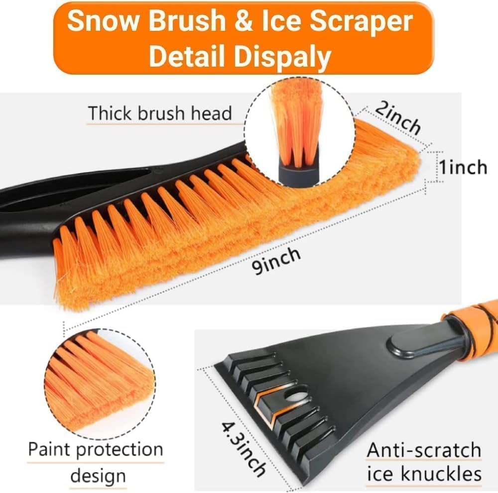 27 Inch, Ice Scrapers for Car Windshield, Detachable Snow Removal Tool