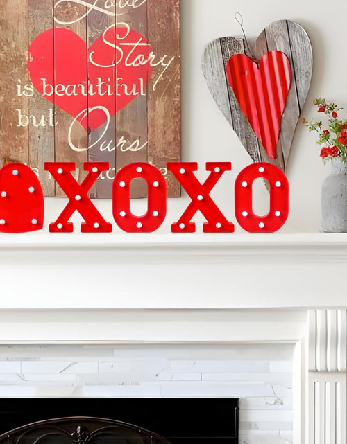 Load image into Gallery viewer, Valentine&#39;s Day Letter Lights Sign Table Decorations
