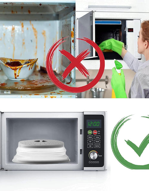 Load image into Gallery viewer, Collapsible Microwave Cover for Food Microwave Splatter Cover
