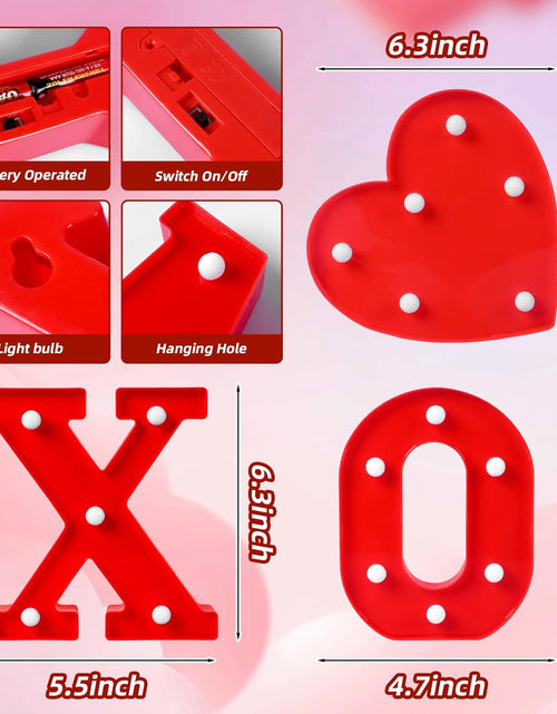 Load image into Gallery viewer, Valentine&#39;s Day Letter Lights Sign Table Decorations
