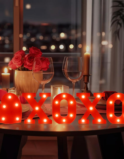 Load image into Gallery viewer, Valentine&#39;s Day Letter Lights Sign Table Decorations
