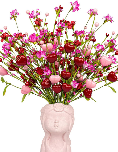 Load image into Gallery viewer, 12 Pack Valentines Day Flowers Artificial Valentines Day Picks
