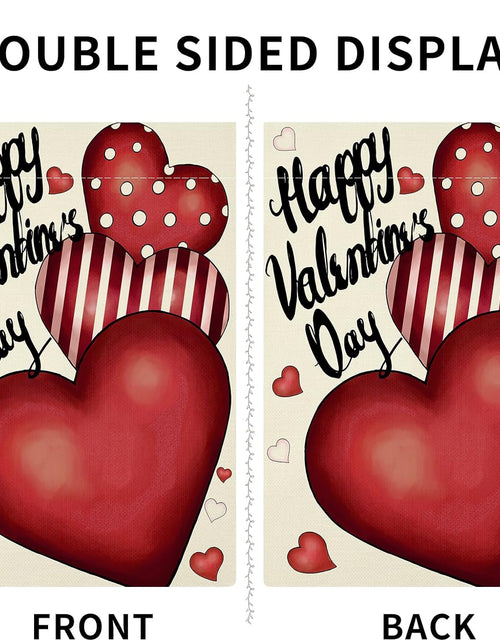 Load image into Gallery viewer, Valentines Day Garden Flag 12x18 Inch Double Sided
