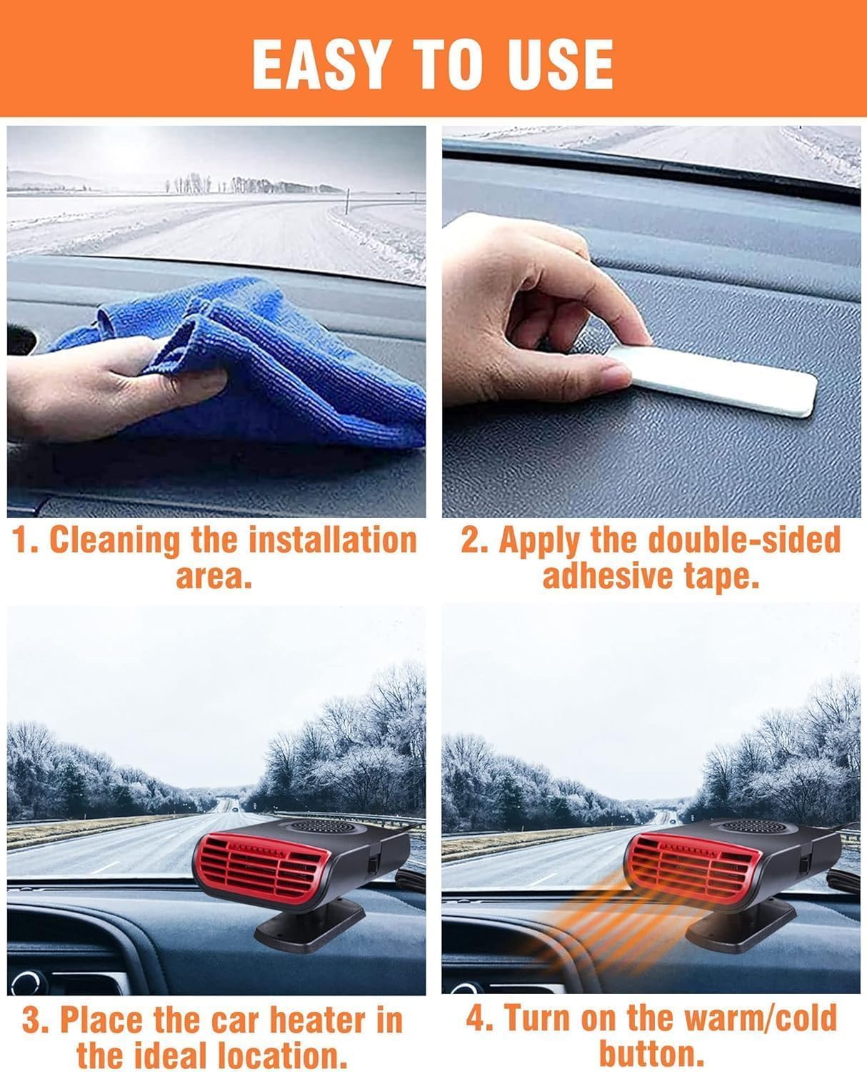 12V Portable Car Heaters for Vehicle Accessories