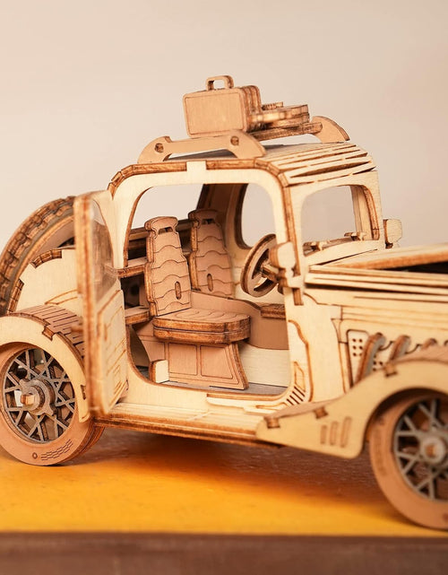 Load image into Gallery viewer, 3D Wooden Puzzles Retro Car Model - Collectibles Wooden Model Kits
