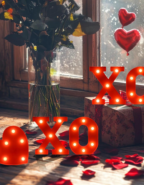 Load image into Gallery viewer, Valentine&#39;s Day Letter Lights Sign Table Decorations
