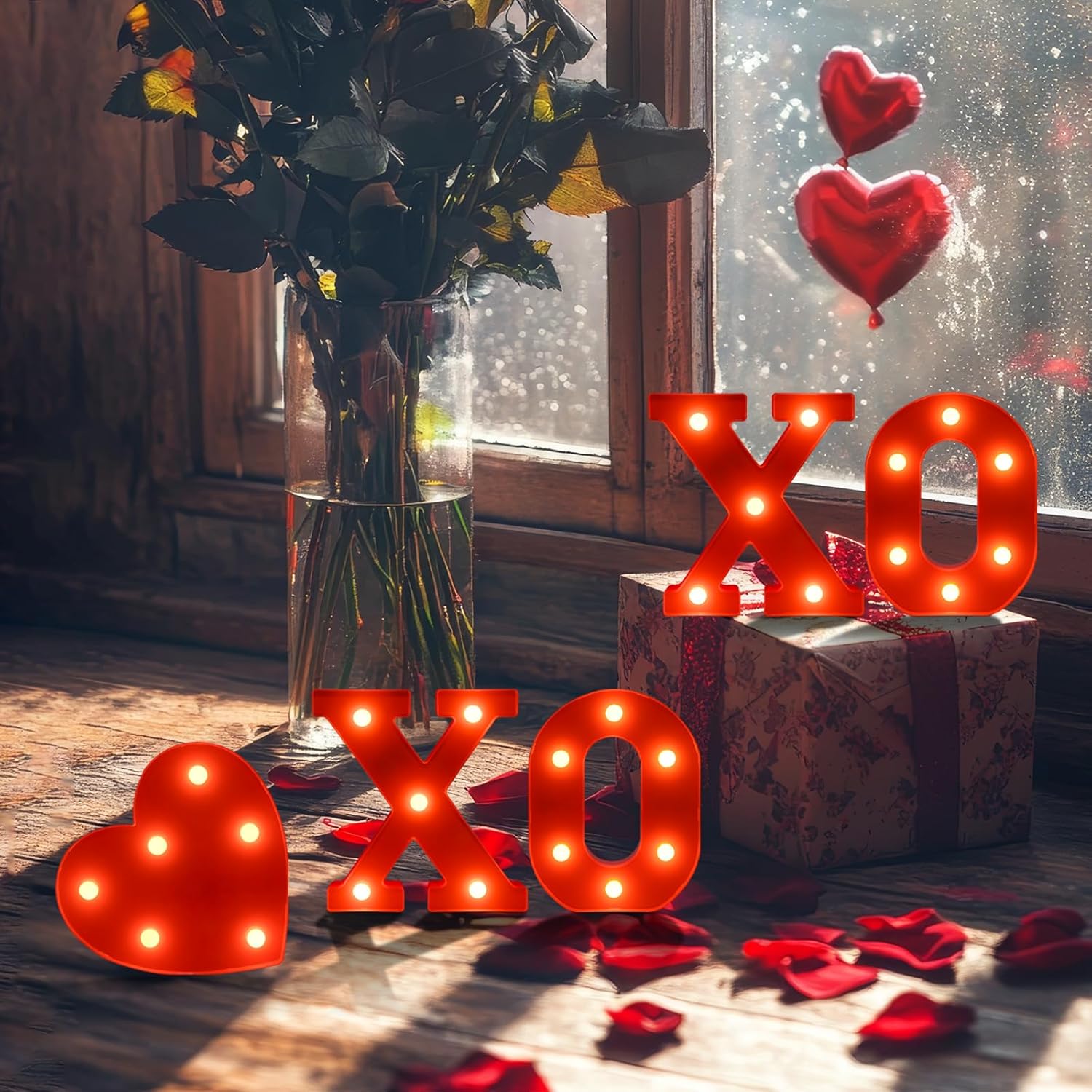 Valentine's Day Letter Lights Sign Table Decorations