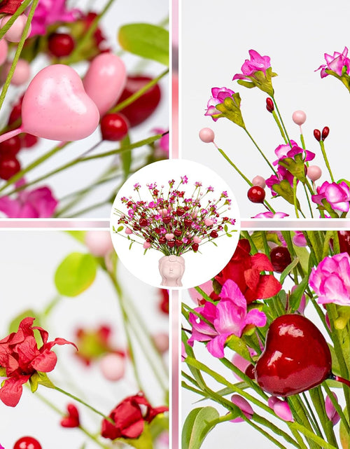 Load image into Gallery viewer, 12 Pack Valentines Day Flowers Artificial Valentines Day Picks
