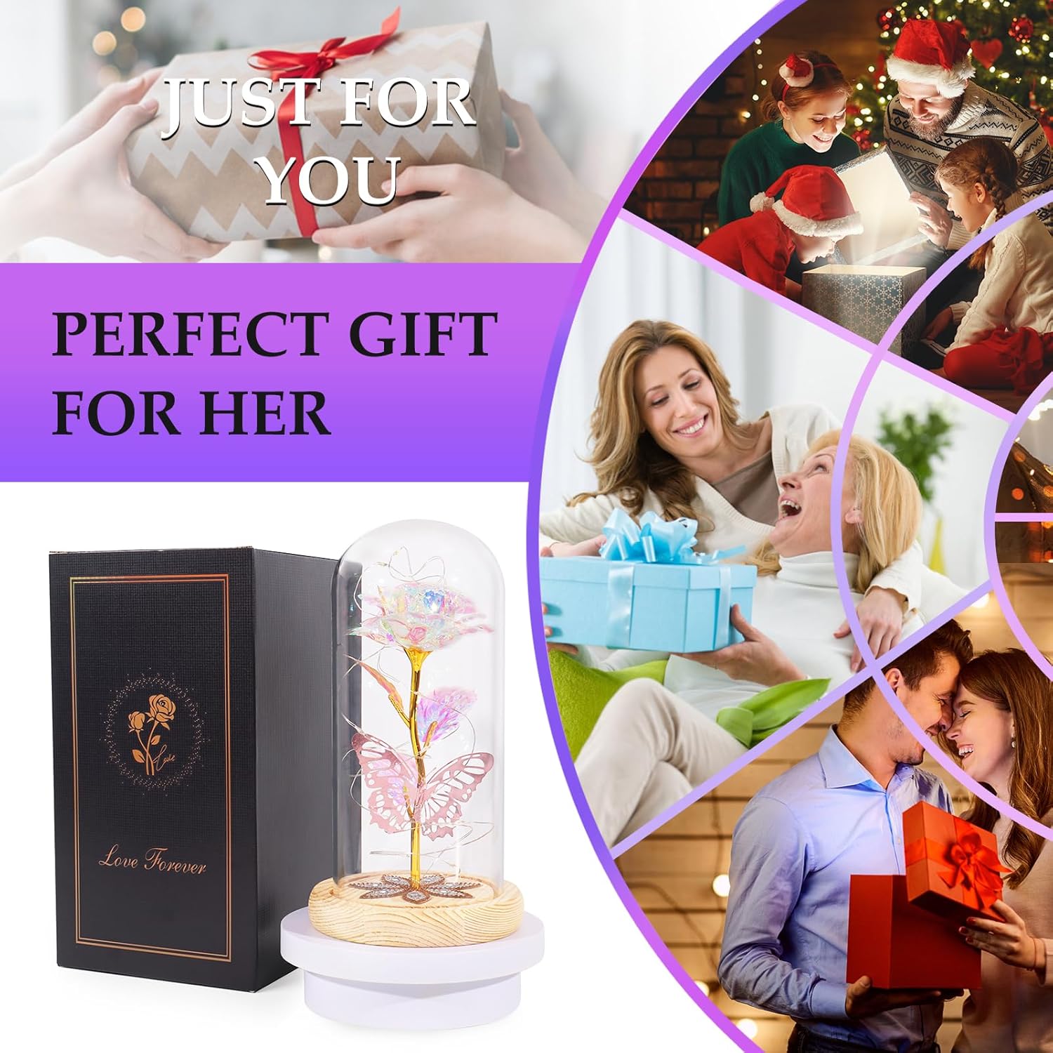 Valentines Day Gifts for Her, Mom Birthday Gifts for Grandma Sister Wife Friends