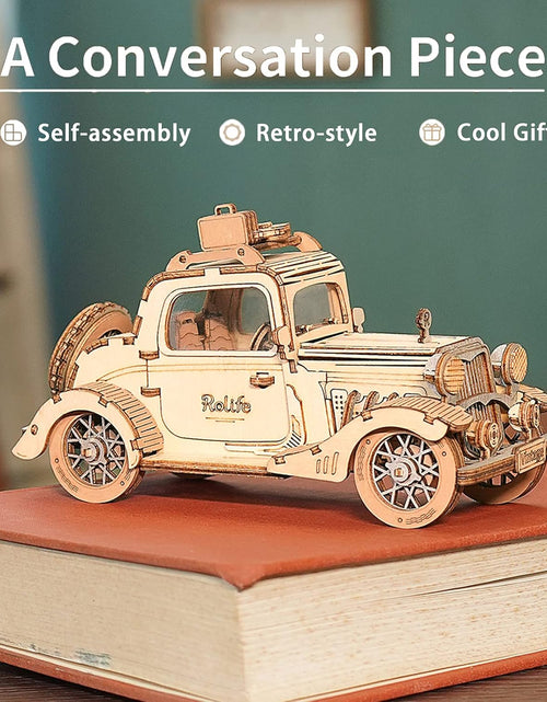 Load image into Gallery viewer, 3D Wooden Puzzles Retro Car Model - Collectibles Wooden Model Kits
