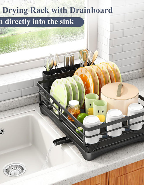 Load image into Gallery viewer, Dish Drying Rack - Stainless Steel Dish Rack for Kitchen Counter
