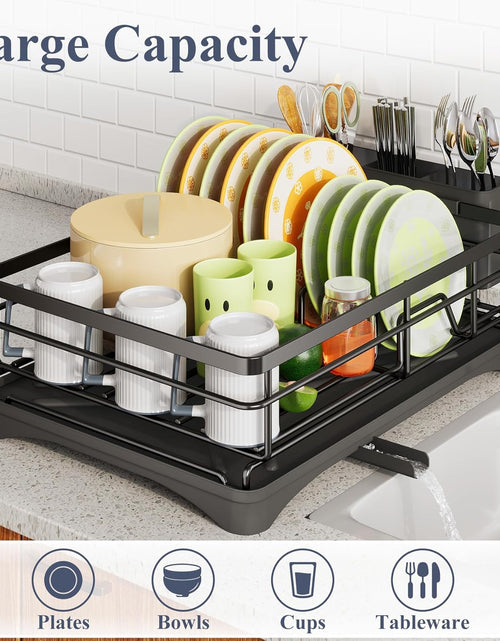 Load image into Gallery viewer, Dish Drying Rack - Stainless Steel Dish Rack for Kitchen Counter
