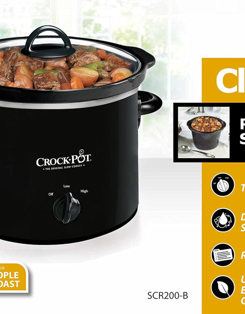 Load image into Gallery viewer, 2-Quart Classic Slow Cooker, Small Slow Cooker
