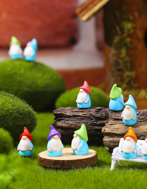 Load image into Gallery viewer, Mini Resin Gnomes Fairy Resin Statues for Landscape Outdoor Patio Yard Lawn
