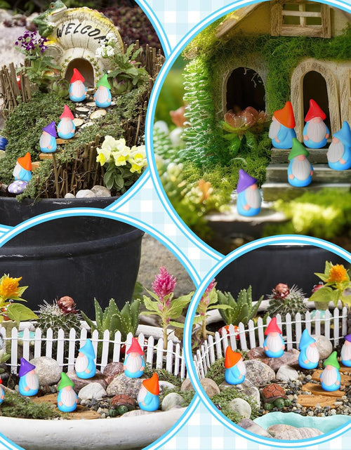 Load image into Gallery viewer, Mini Resin Gnomes Fairy Resin Statues for Landscape Outdoor Patio Yard Lawn
