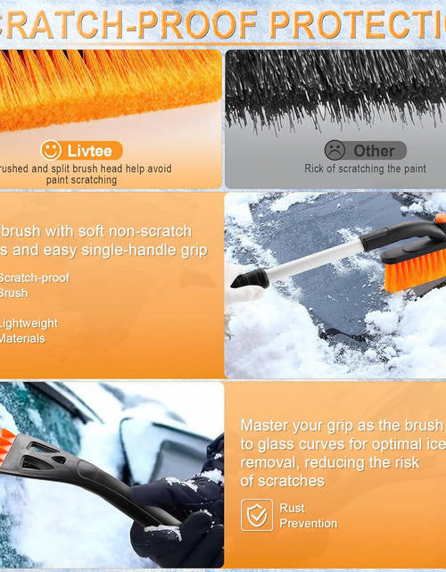 Load image into Gallery viewer, 32&quot; Extendable Snow Removal Tool with 360° Rotating Brush, Automotive exterior Accessories
