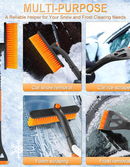 Load image into Gallery viewer, 32&quot; Extendable Snow Removal Tool with 360° Rotating Brush, Automotive exterior Accessories
