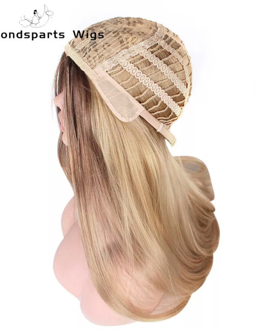 Load image into Gallery viewer, Women Real Long Straight Hair Wigs Ladies Natural Ombre Blonde Cosplay Full Wig
